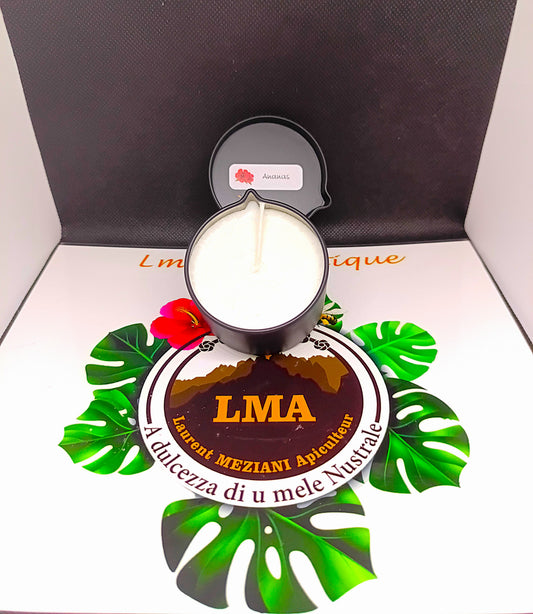 Bougie de Massage parfum ananas.