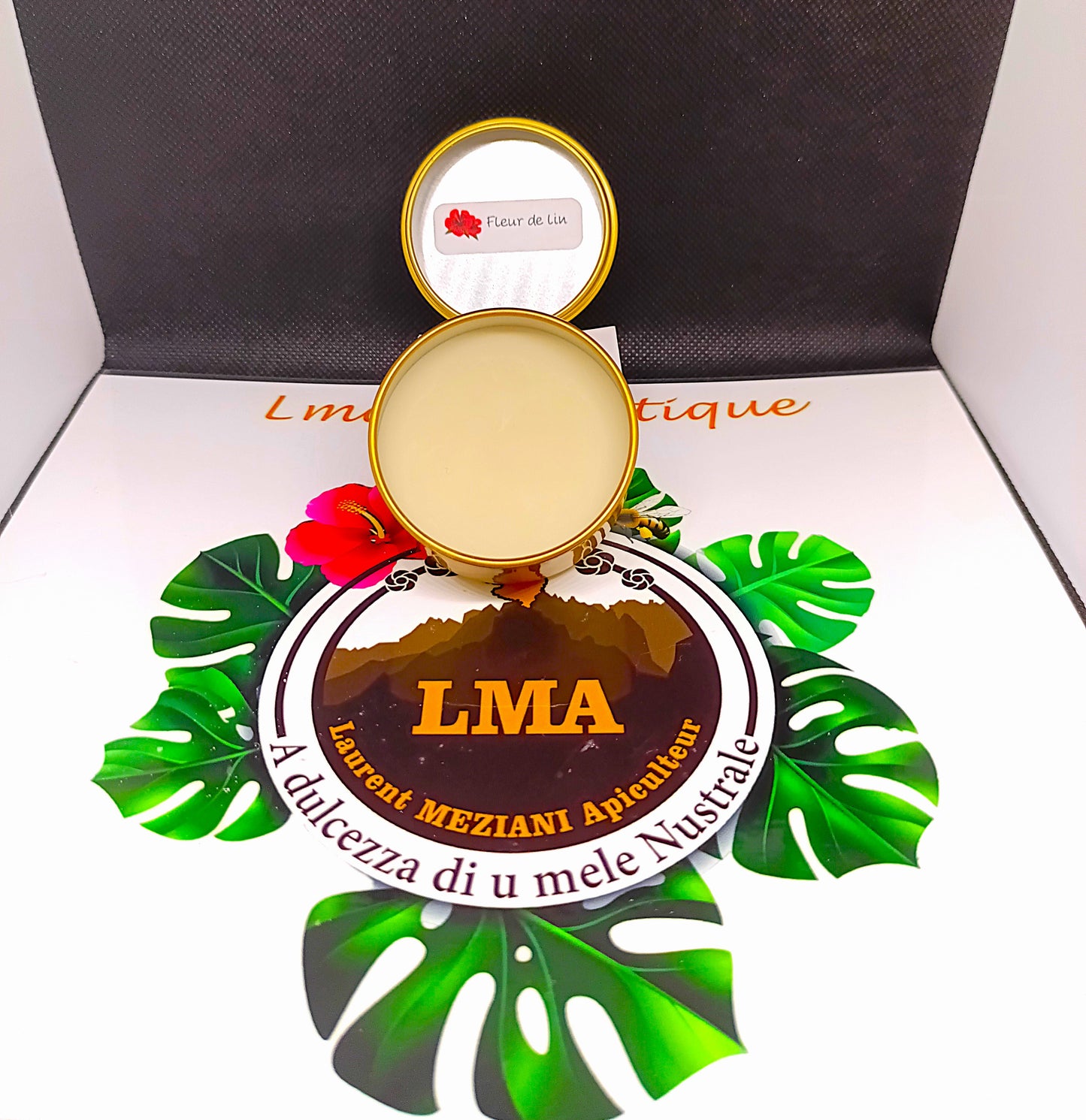 Baume naturel mains parfum fleur de lin.
