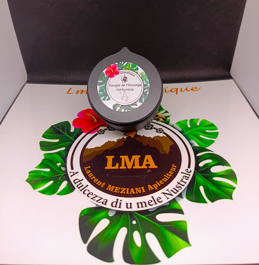 Bougie de Massage parfum Pêche Monoï.